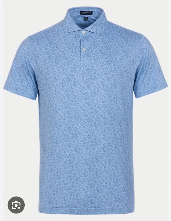 Peter Millar Other - Peter Millar Mens St Louis Blues Summer Comfort Golf Blue Cocktail Polo Shirt M